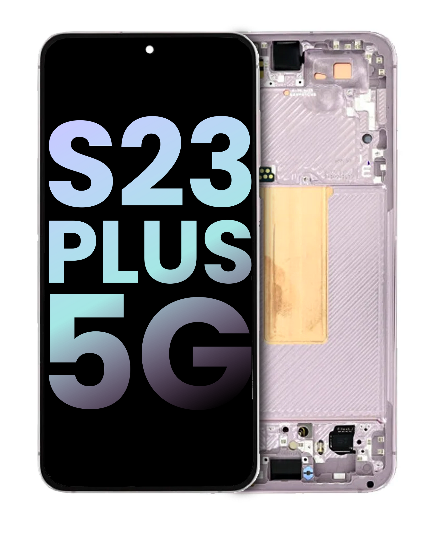 Replacement OLED Assembly With Frame Compatible For Samsung Galaxy S23 Plus 5G (US & International) (Service Pack) (Lavender)