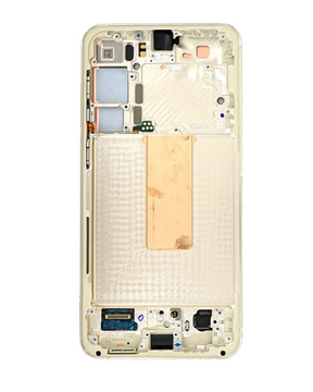 OLED Assembly With Frame Compatible For Samsung Galaxy S23 Plus 5G Replacement (US & International) (Service Pack) (Cream)