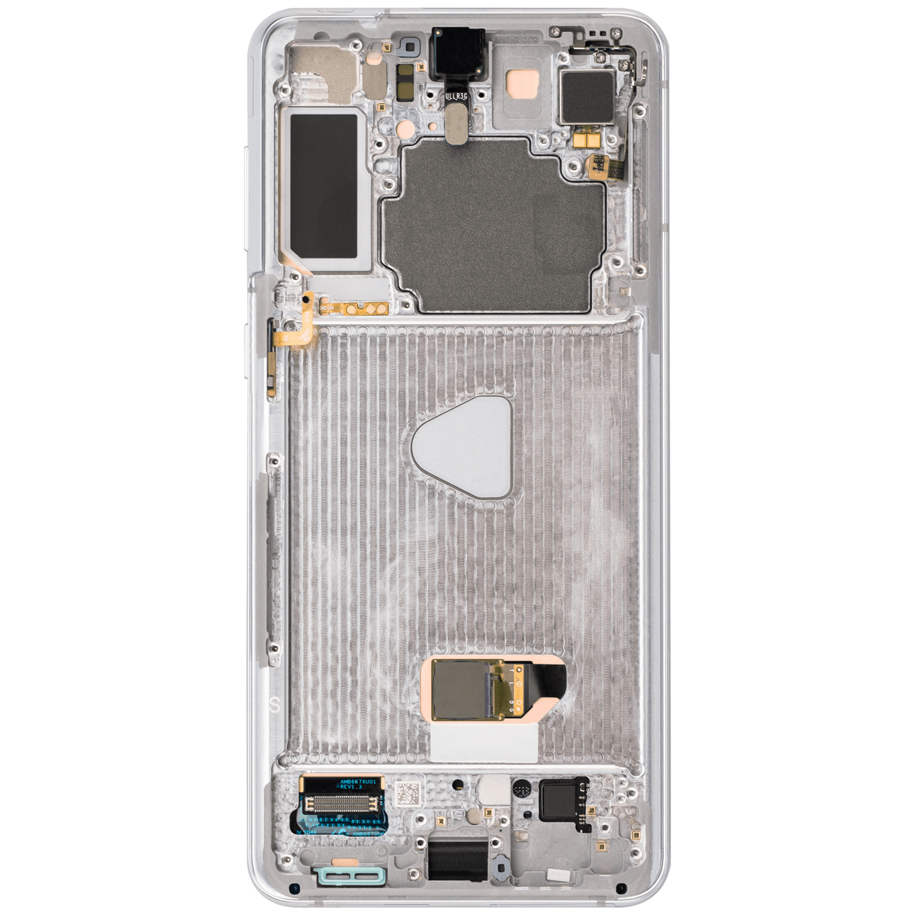 OLED Assembly With Frame Compatible For Samsung Galaxy S21 Plus 5G Replacement  (Vemake) (Phantom Silver)