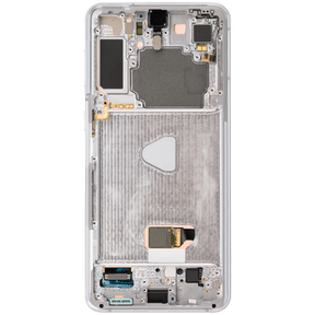 OLED Assembly With Frame Compatible For Samsung Galaxy S21 Plus 5G Replacement  (Vemake) (Phantom Silver)