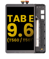 Replacement LCD Assembly With Frame Compatible For Samsung Galaxy Tab E 9.6" (T560 / T561) (Refurbished) (Black)