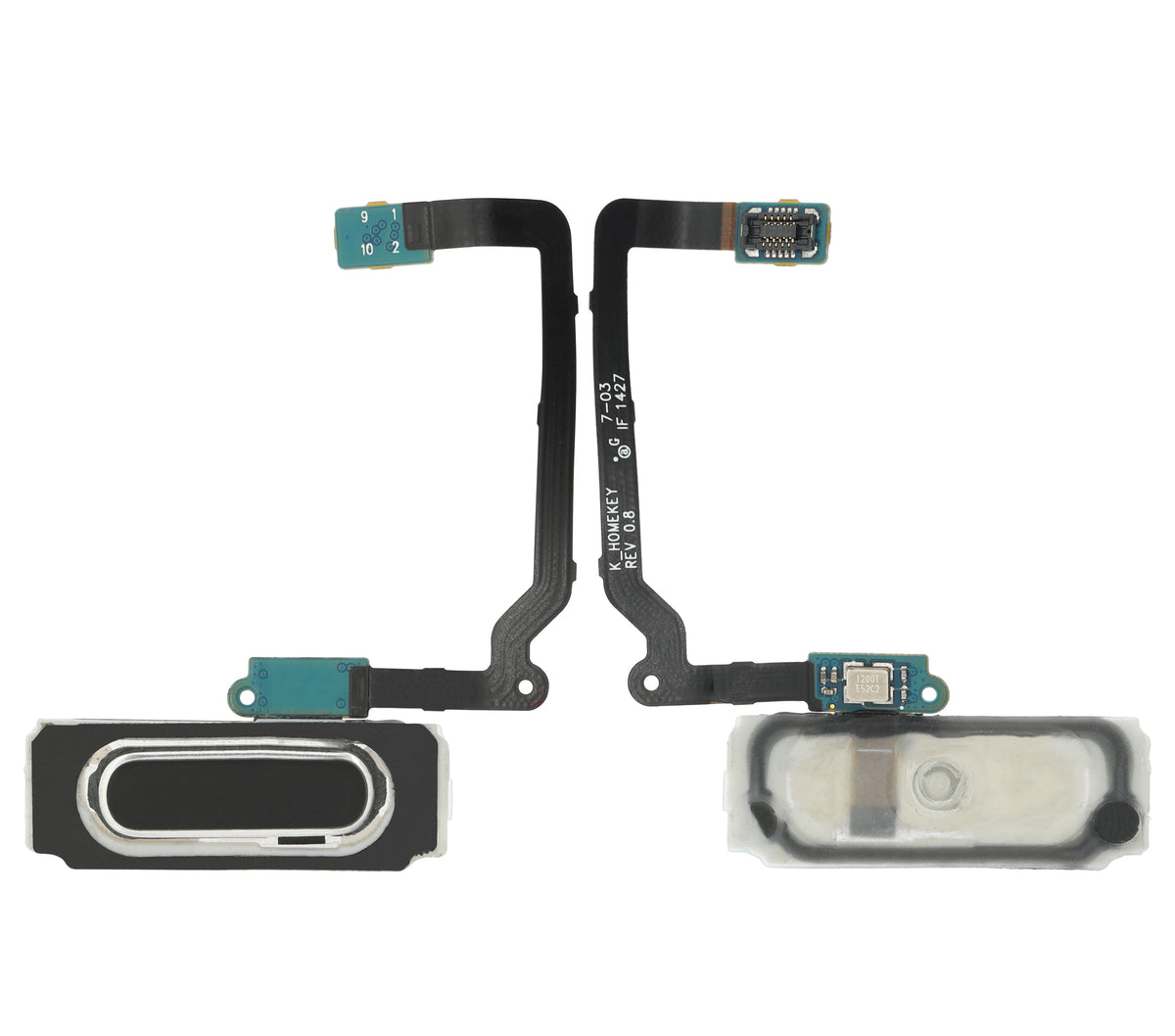 Replacement Home Button With Flex Cable Compatible For Samsung Galaxy S5 (Black)