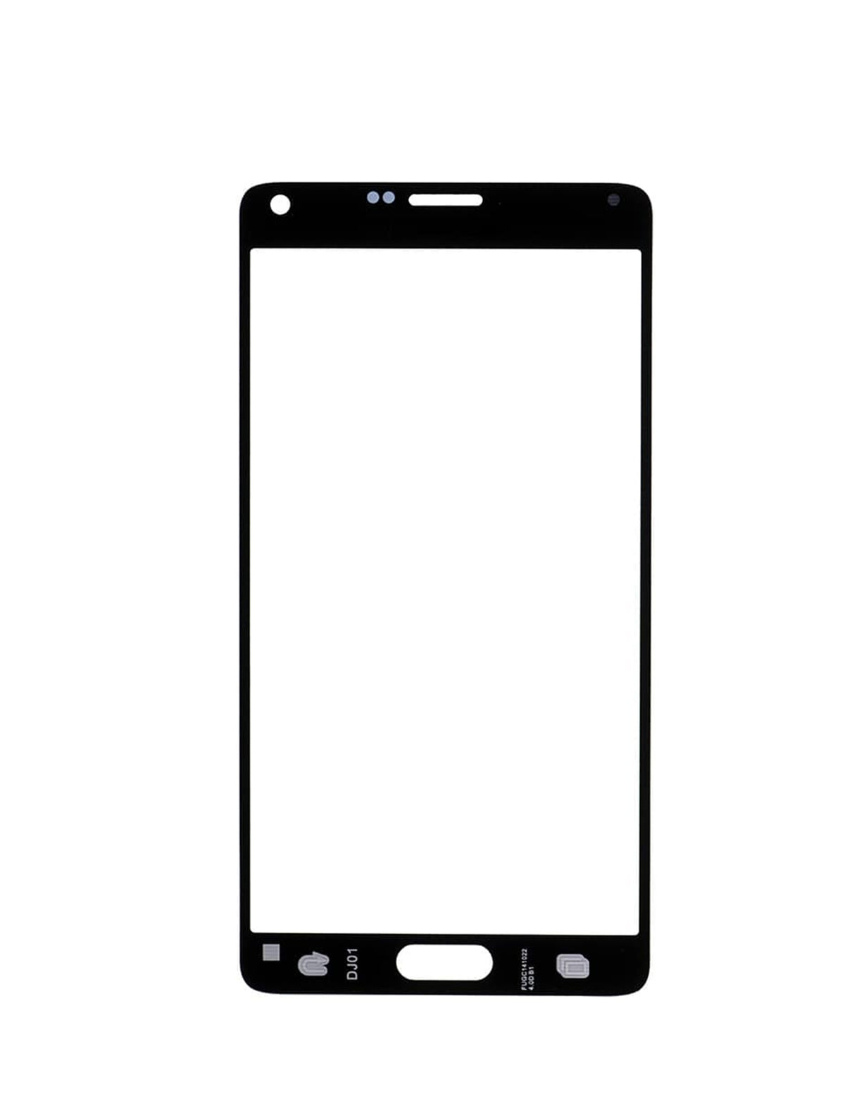 Replacement Front Glass Compatible For Samsung Galaxy Note 4 (Black)