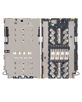 Sim Card Reader Replacement Compatible For Samsung Galaxy S7 To S20 Ultra / Note 8 to Note 20 Ultra / A60 (A606 / 2019) / A8 (A530 / 2018) / A5 (A520 / 2017) (Soldering Required)