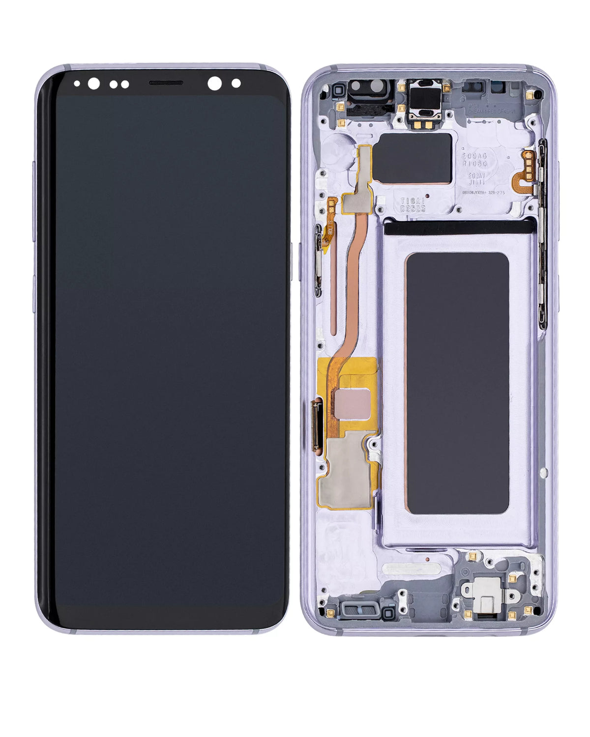 Replacement OLED Assembly With Frame Compatible For Samsung Galaxy S8 (Service Pack) (Orchid Gray)