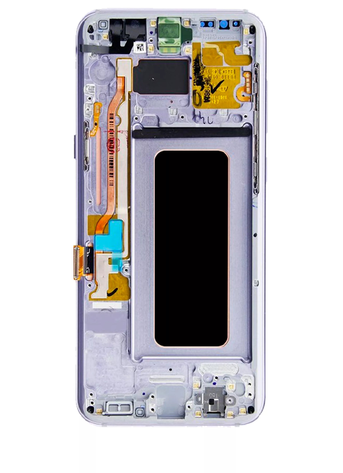 OLED Assembly With Frame Compatible For Samsung Galaxy S8 Plus Replacement by Macfactory.Store (Service Pack) (Gray / Violet)