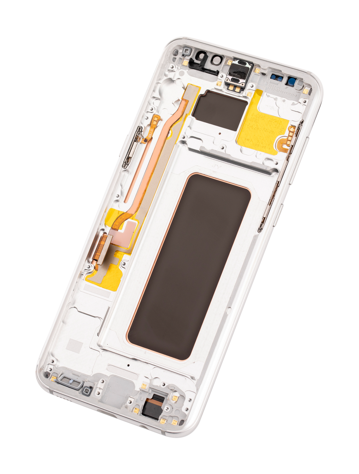 Replacement OLED Assembly With Frame Compatible For Samsung Galaxy S8 Plus (Vemake) (Arctic Silver)