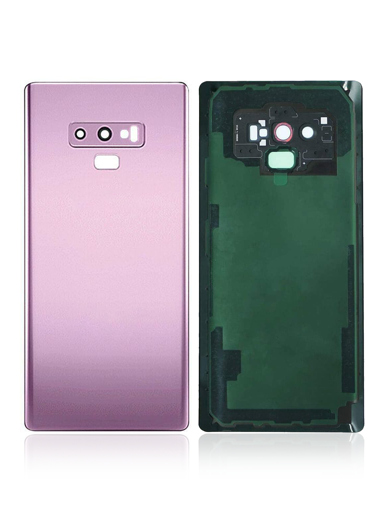 Back Cover Glass With Camera Lens Compatible For Samsung Galaxy Note 9 Replacement (No Logo) (Vemake) (Lavender Purple)