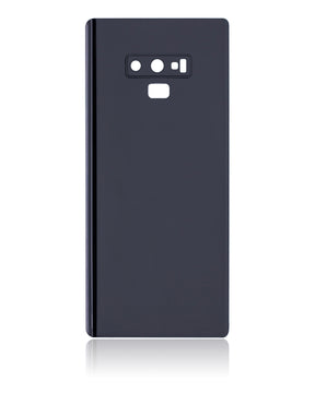 Back Cover Glass With Camera Lens Compatible For Samsung Galaxy Note 9 Replacement (No Logo) (Vemake) (Midnight Black)