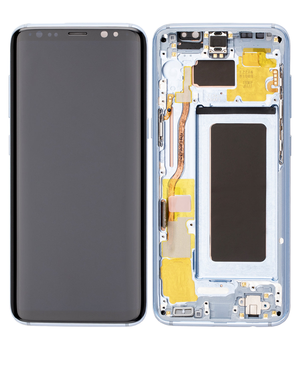 Replacement OLED Assembly With Frame Compatible For Samsung Galaxy S8 (Refurbished) (Coral Blue)