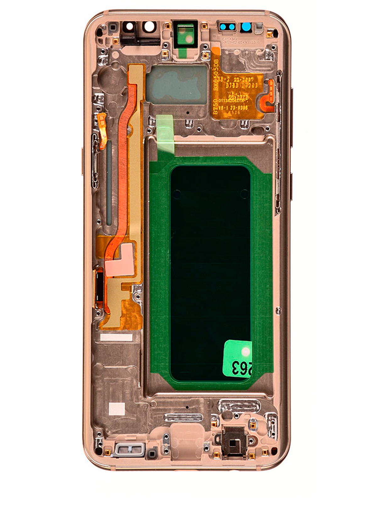 OLED Assembly With Frame Replacement  Compatible For Samsung Galaxy S8 (Refurbished) (Maple Gold)