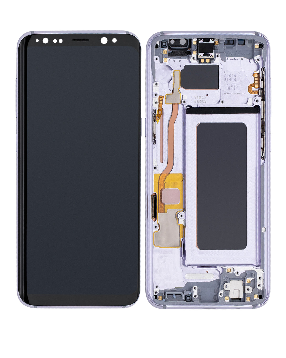 Replacement OLED Assembly With Frame Compatible For Samsung Galaxy S8 (Refurbished) (Orchid Gray)