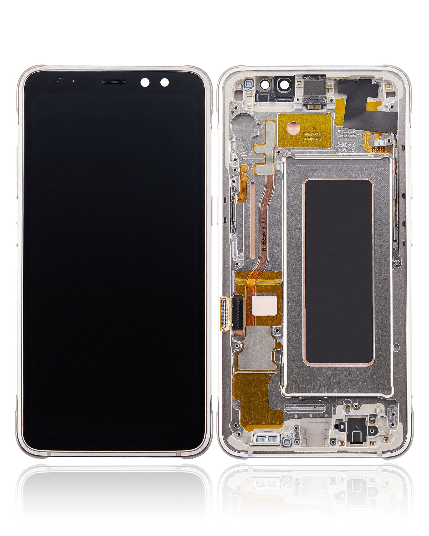 Replacement OLED Assembly With Frame Compatible For Samsung Galaxy S8 Active (Refurbished) (Tungsten Gold)