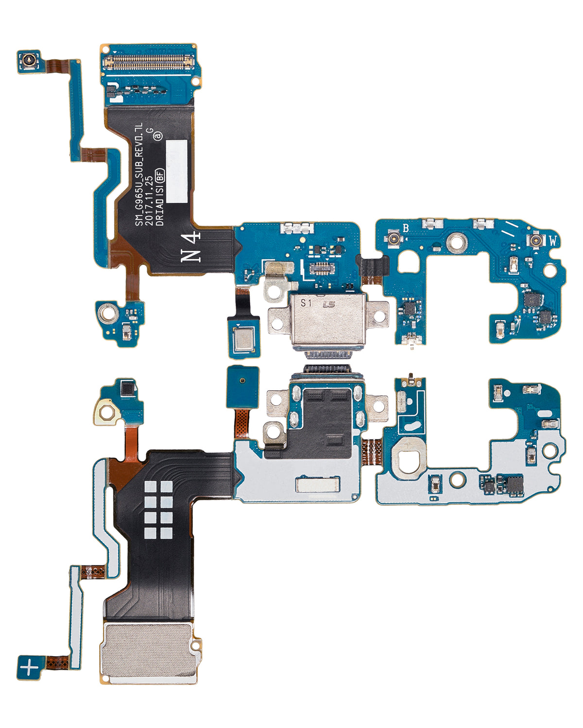 Charging Port With Flex Cable Compatible For Samsung Galaxy S9 Plus Replacement  (G965U) (US Version)