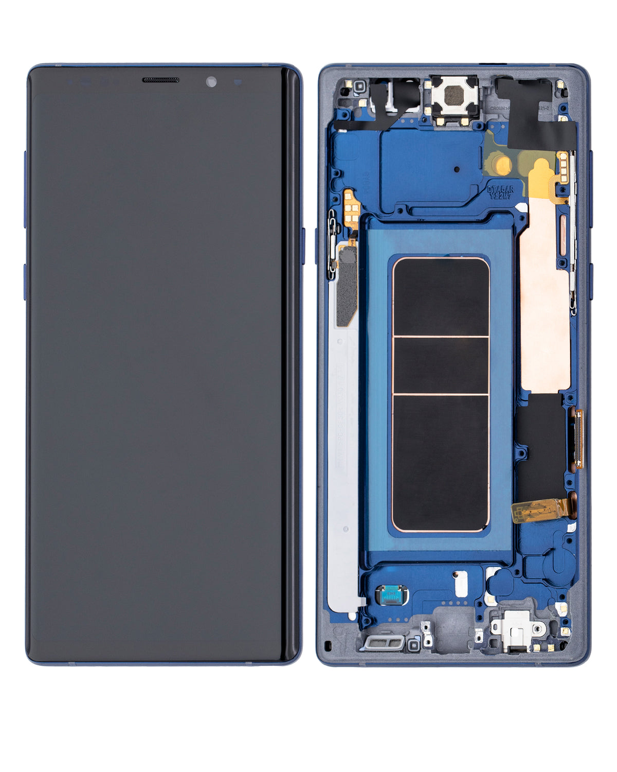 OLED Assembly With Frame Compatible For Samsung Galaxy Note 9 Replacement (Vemake) (Ocean Blue)