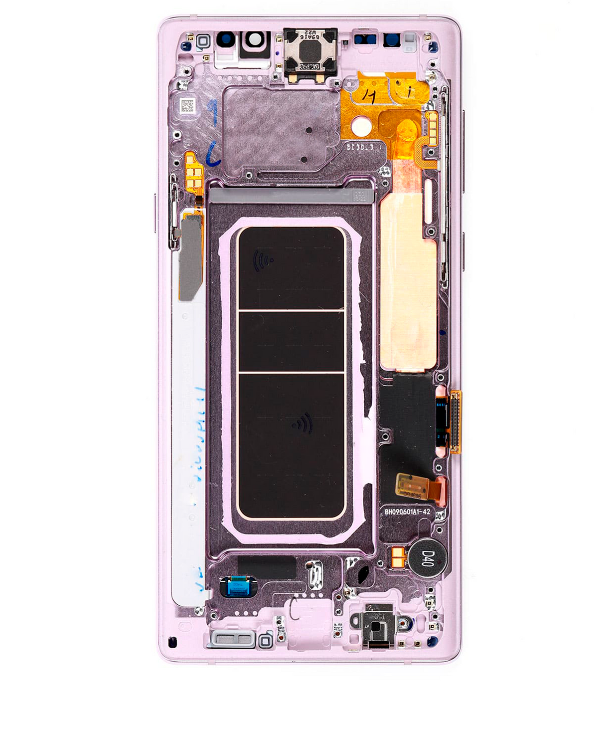 OLED Assembly With Frame Compatible For Samsung Galaxy Note 9 Replacement (Vemake) (Lavender Purple)