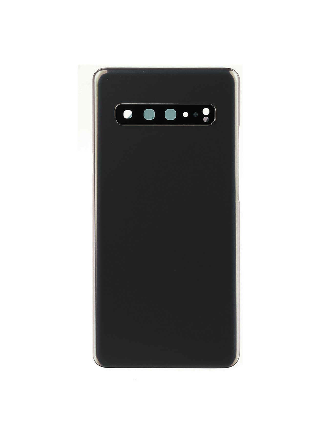 Replacement Back cover Glass With Camera Lens Compatible For Samsung Galaxy S10 5G  by Macfactory.Store (No Logo) (Vemake) (Prism Black)