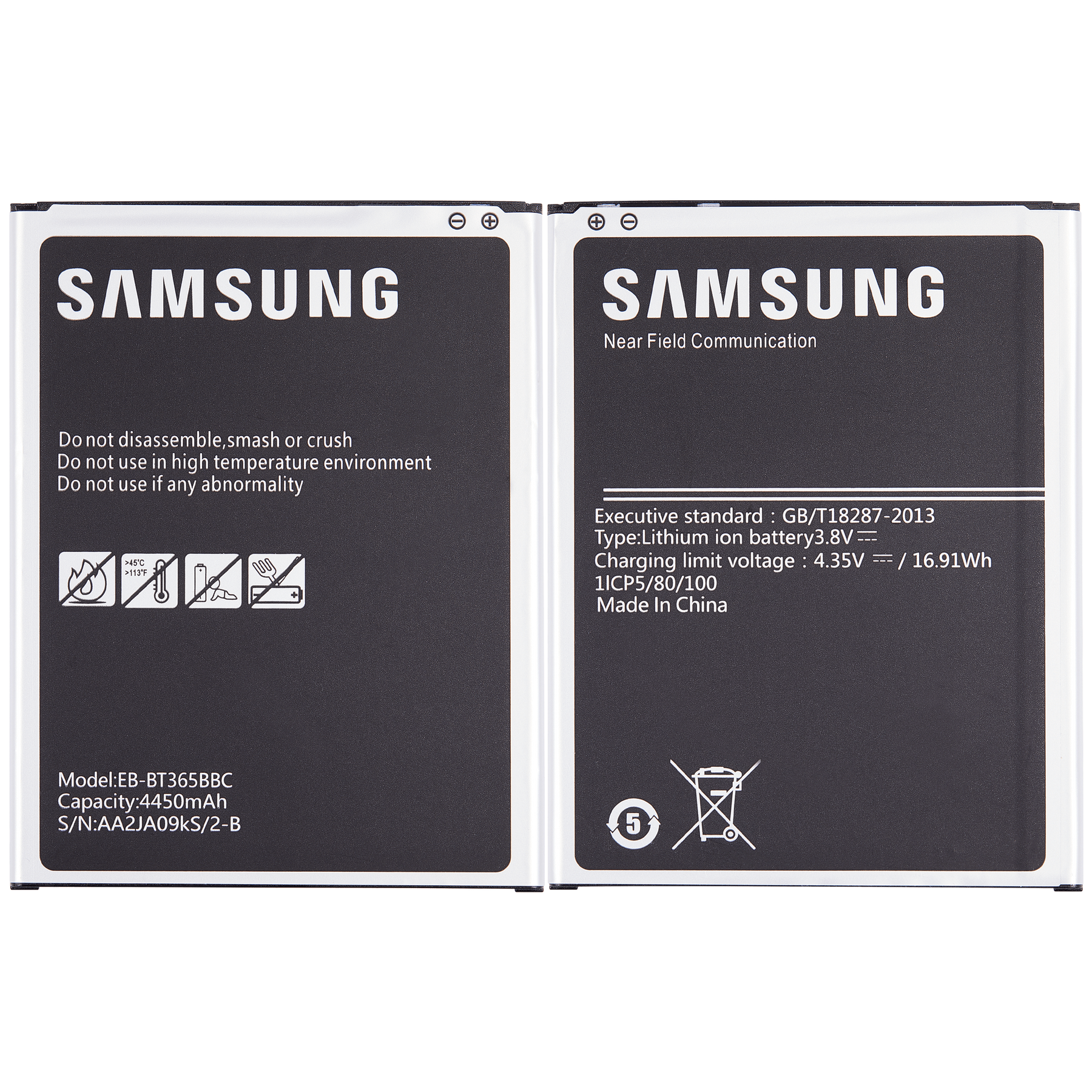 Replacement Battery Compatible For Samsung Galaxy Tab Active LTE (T360 / T365) / Tab Active 2 8.0" (T390 / T395) (EB-BT365BBC)