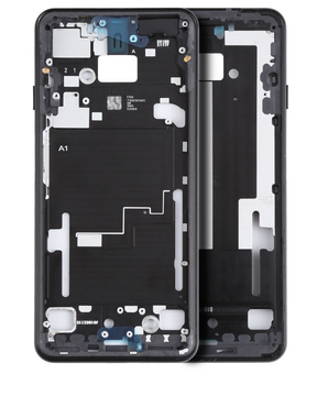 Replacement Mid Frame Housing Compatible For Google Pixel 3 XL (Just Black)