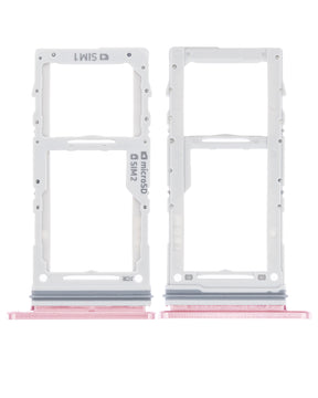 Dual Sim Card Tray Replacement Compatible For Samsung Galaxy Note 10 Plus (Aura Pink)