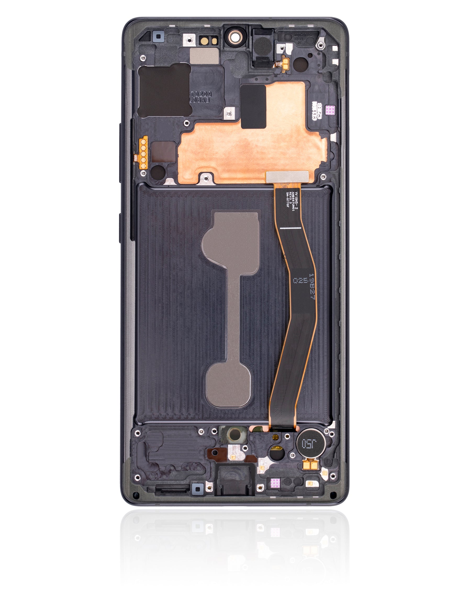 Replacement OLED Assembly With Frame Compatible For Samsung Galaxy S10 Lite (Refurbished) (Prism Black)