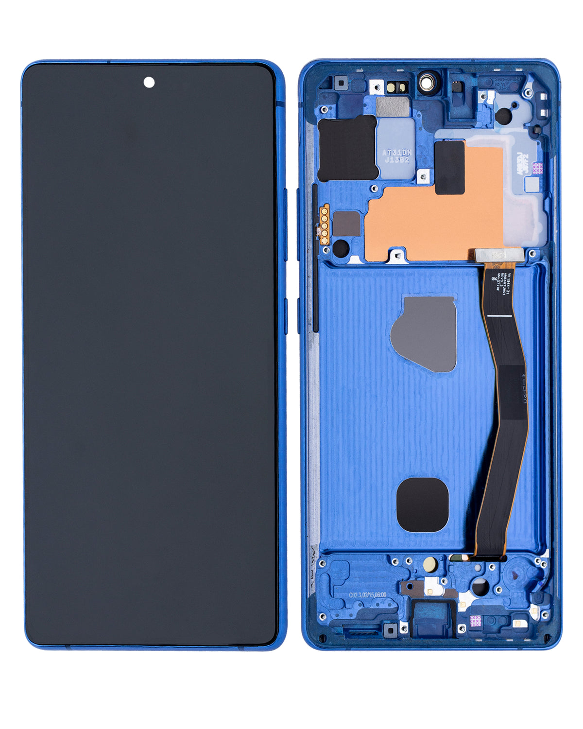 Replacement OLED Assembly With Frame Compatible For Samsung Galaxy S10 Lite (Refurbished) (Prism Blue)