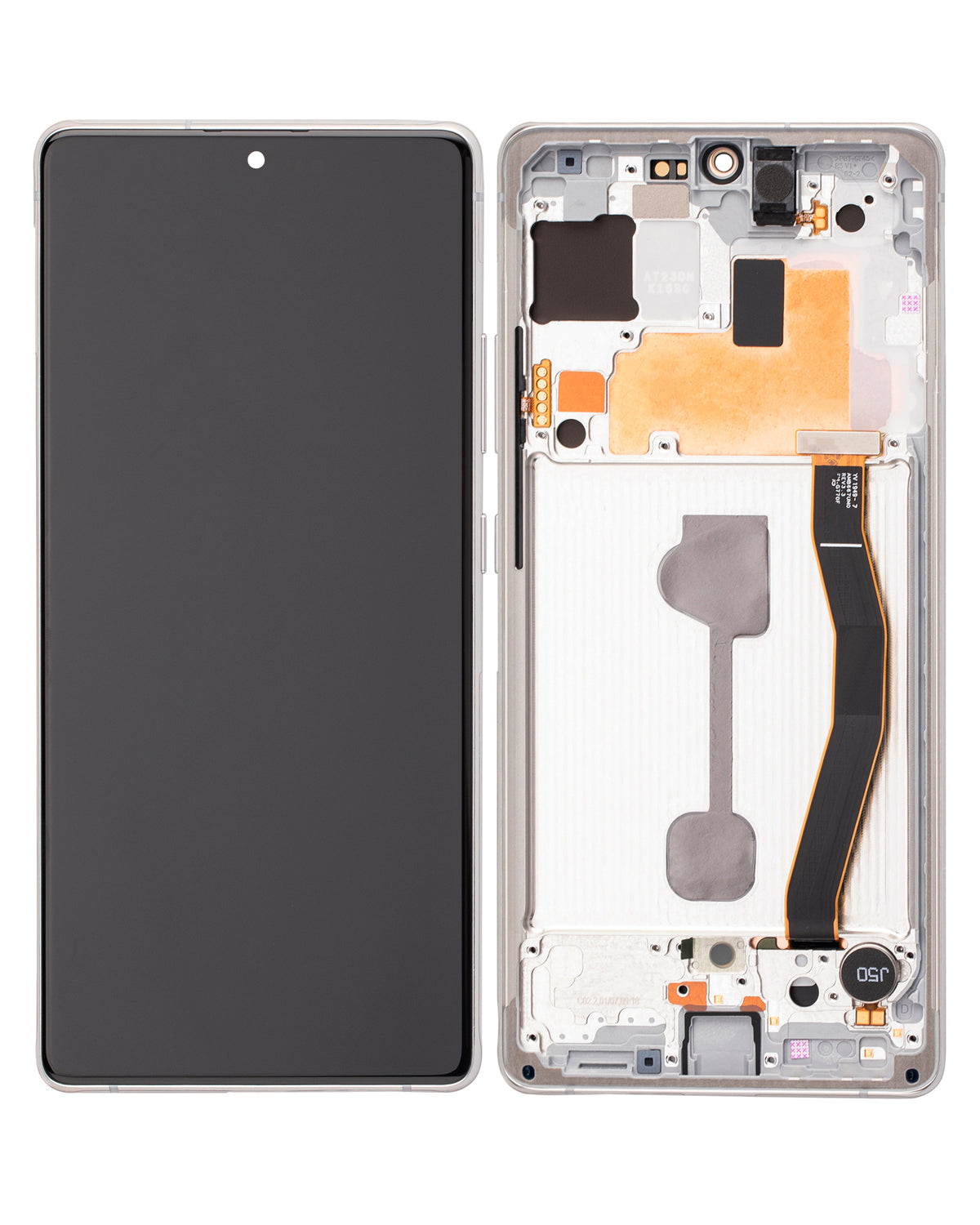 Replacement OLED Assembly With Frame Compatible For Samsung Galaxy S10 Lite (Refurbished) (Prism White)