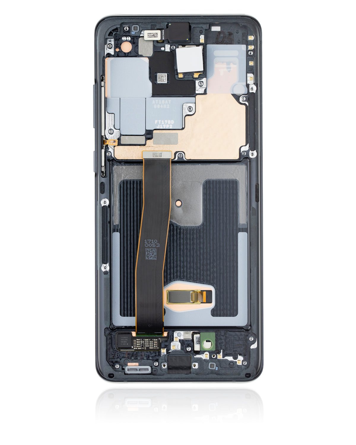 OLED Assembly With Frame Compatible For Samsung Galaxy S20 Ultra 5G  Replacement by Macfactory.Store (Refurbished) (Cosmic Black)