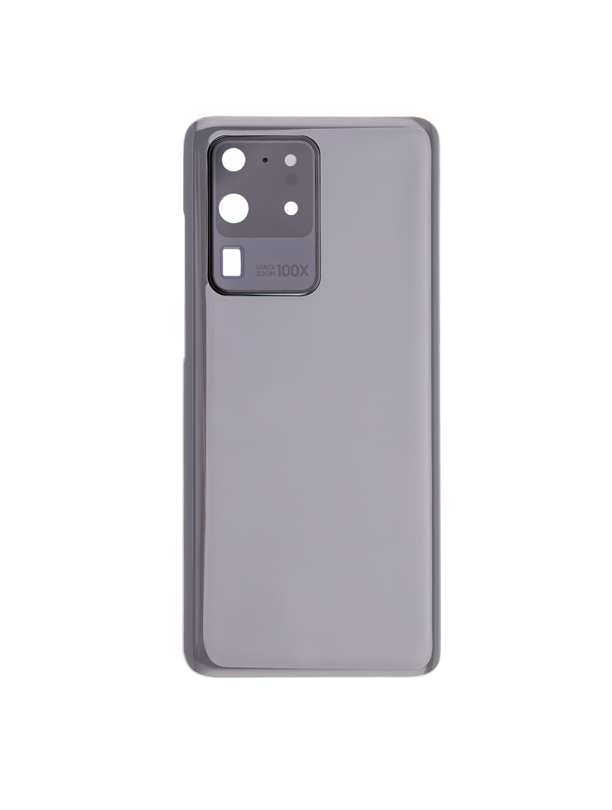 Replacement Back Cover Glass With Camera Lens Compatible For Samsung Galaxy S20 Ultra (No Logo) (Vemake) (Cosmic Gray)