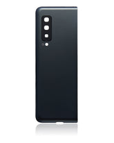 Back Cover Glass With Camera Lens Compatible For Samsung Galaxy Fold 4G Replacement (F900) (Vemake) (Cosmos Black)