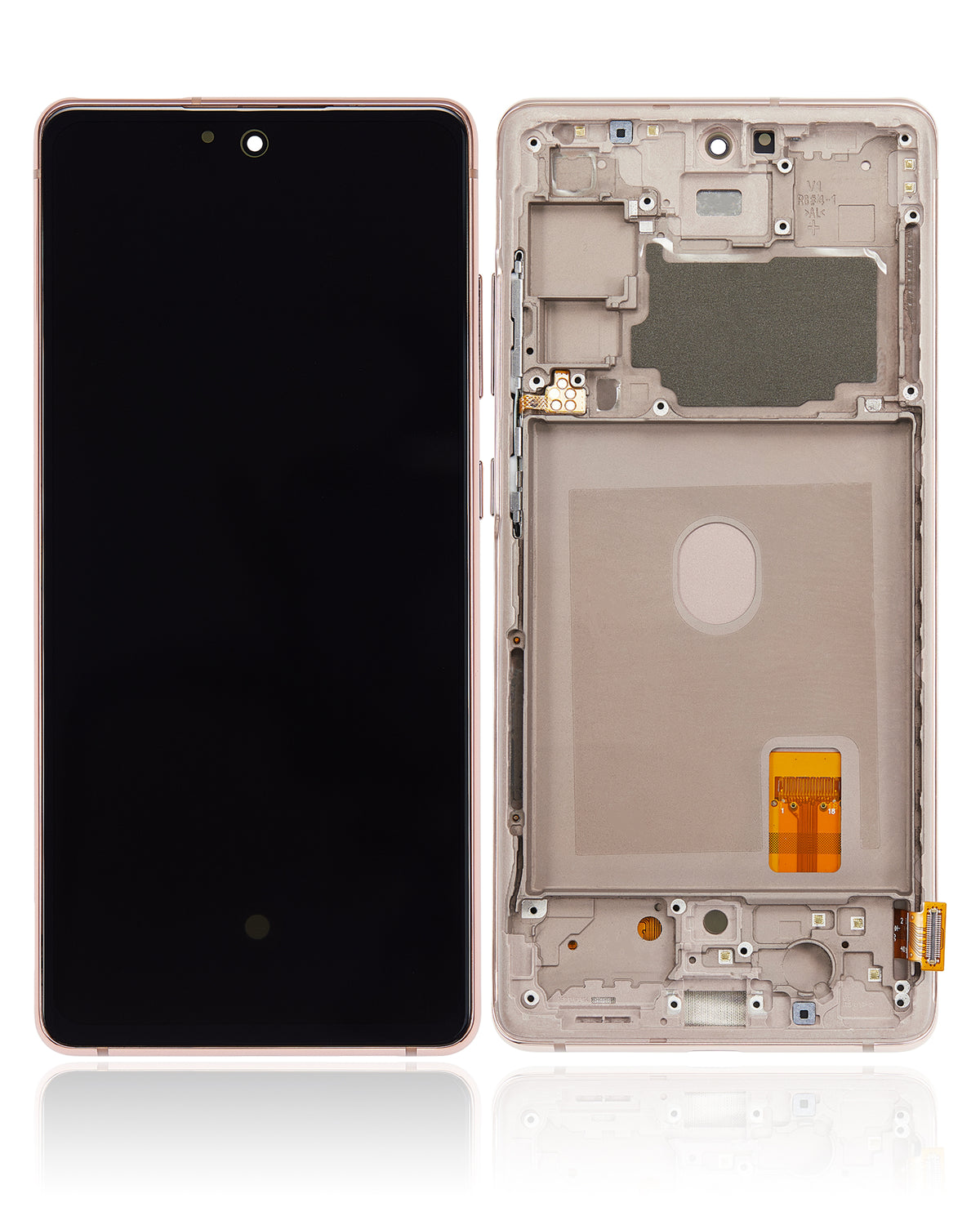 OLED Assembly With Frame Compatible For Samsung Galaxy S20 FE 4G / 5G Replacement  (Vemake) (Cloud Orange)