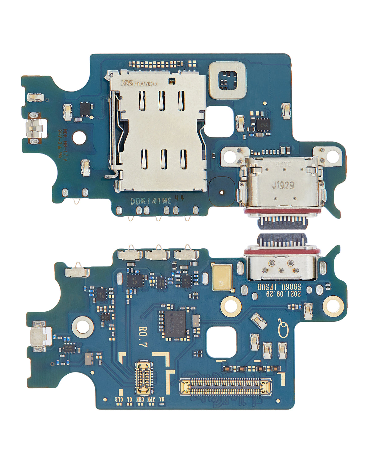 Charging Port Board With Sim Card Reader Compatible For Samsung Galaxy S22 Plus 5G Replacement (S906U) (US Version)