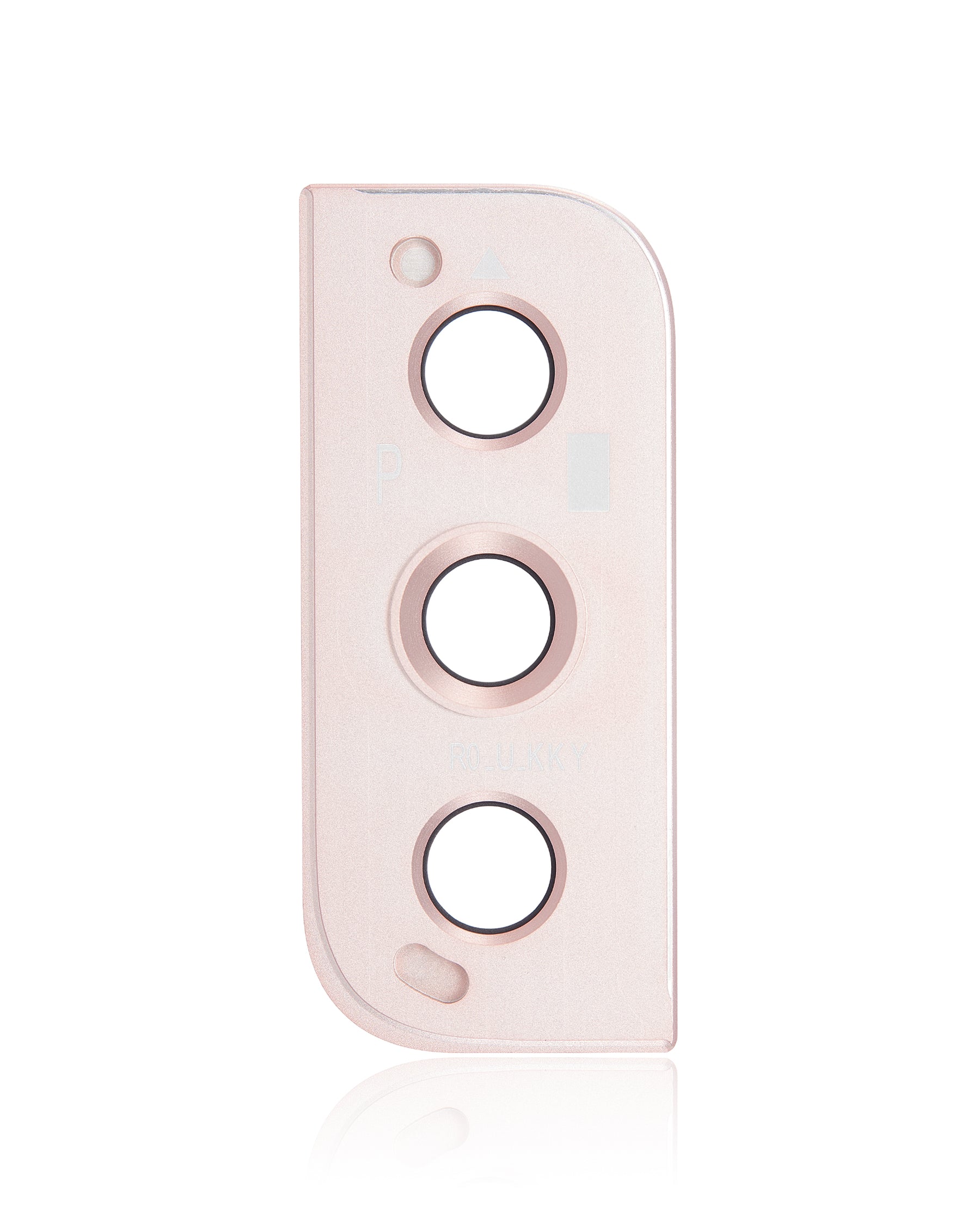 Replacement Back Camera Lens With Bezel Ring Compatible For Samsung Galaxy S22 / S22 Plus (Pink Gold)