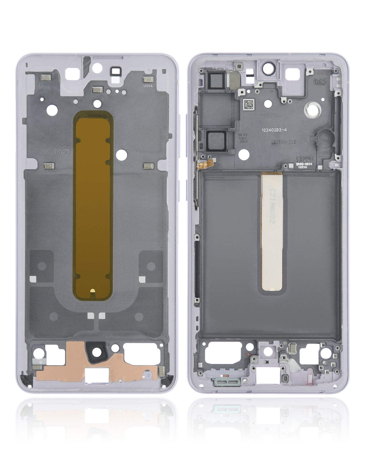 Mid-Frame Housing Compatible For Samsung Galaxy S21 FE 5G Replacement (US & International Version) (Lavender)