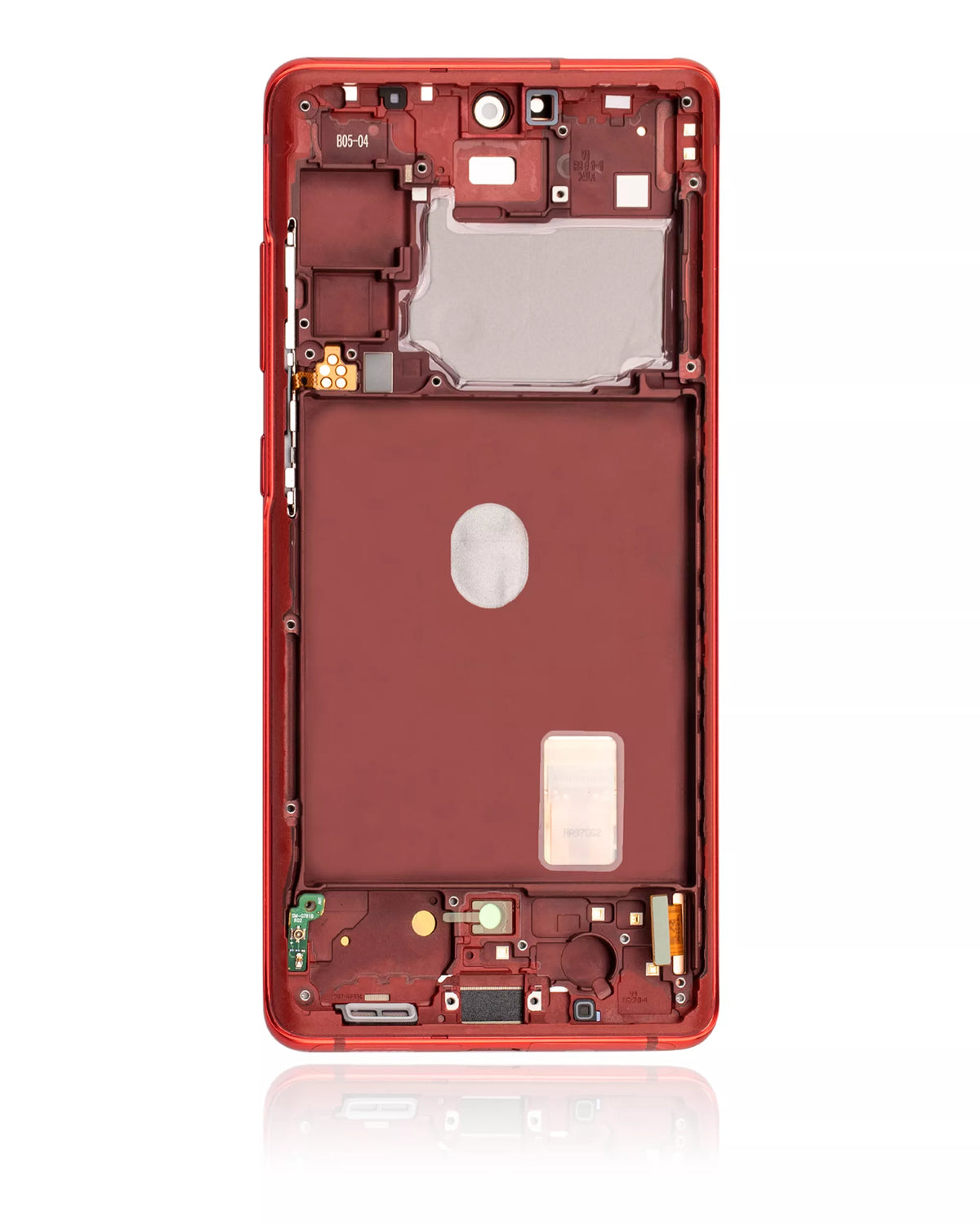 OLED Assembly With Frame Compatible For Samsung Galaxy S20 FE 4G / 5G  Replacement (Service Pack) (Cloud Red)