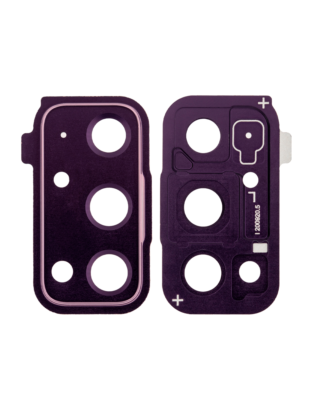 Replacement Back Camera Lens With Cover Bezel Ring Compatible For Samsung Galaxy S20 FE 4G / 5G (Purple)