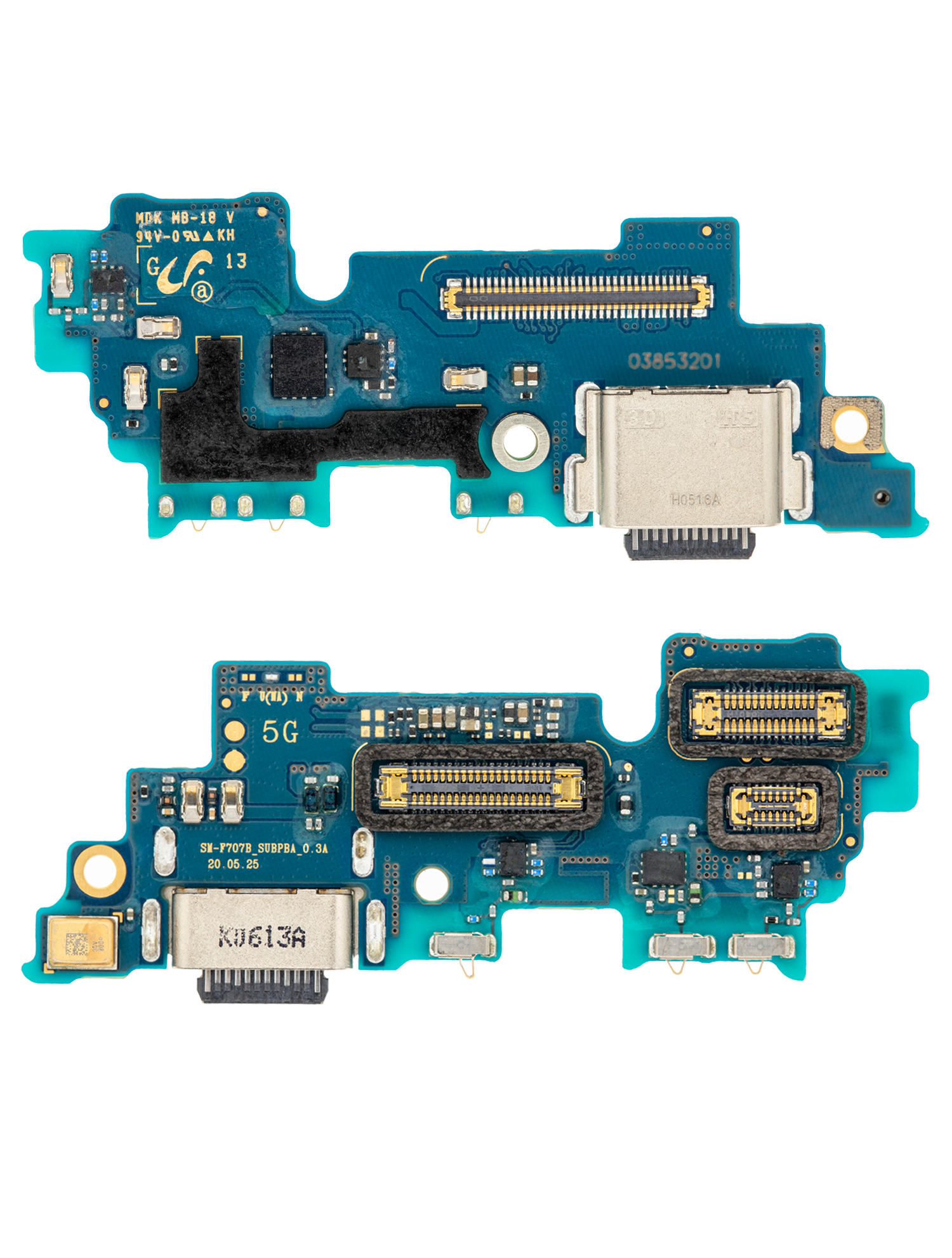 Replacement  Charging Board With Microphone Compatible For Samsung Galaxy Z Flip 5G (F707U) (US Version) (Premium)