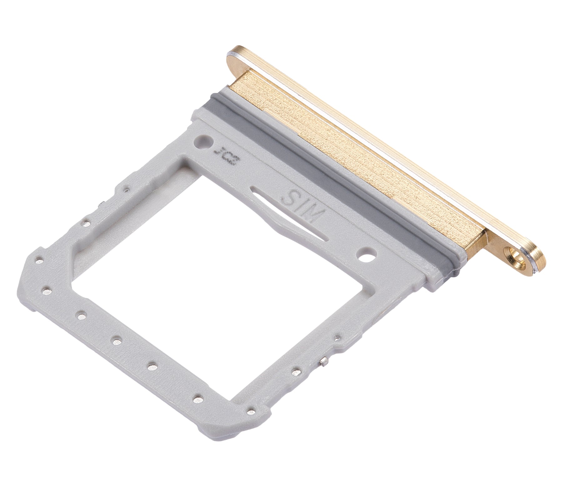 Single Sim Card Tray Compatible For Samsung Galaxy Z Flip 4G Replacement (F700) (Mirror Gold)