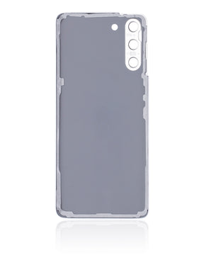 Back Cover Glass With Camera Lens Compatible For Samsung Galaxy S21 5G Replacement  (No Logo) (Vemake) (Phantom White)