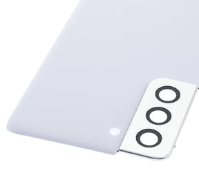 Back Cover Glass With Camera Lens Compatible For Samsung Galaxy S21 5G Replacement  (No Logo) (Vemake) (Phantom White)