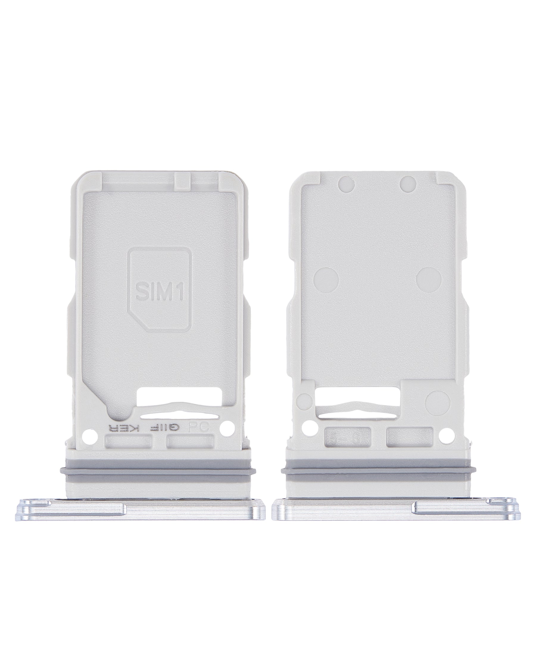 Single Sim Card Tray Compatible For Samsung Galaxy S21 Plus Replacement (Phantom Silver)