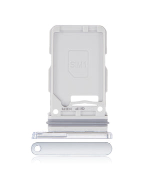 Single Sim Card Tray Compatible For Samsung Galaxy S21 Plus Replacement (Phantom Silver)