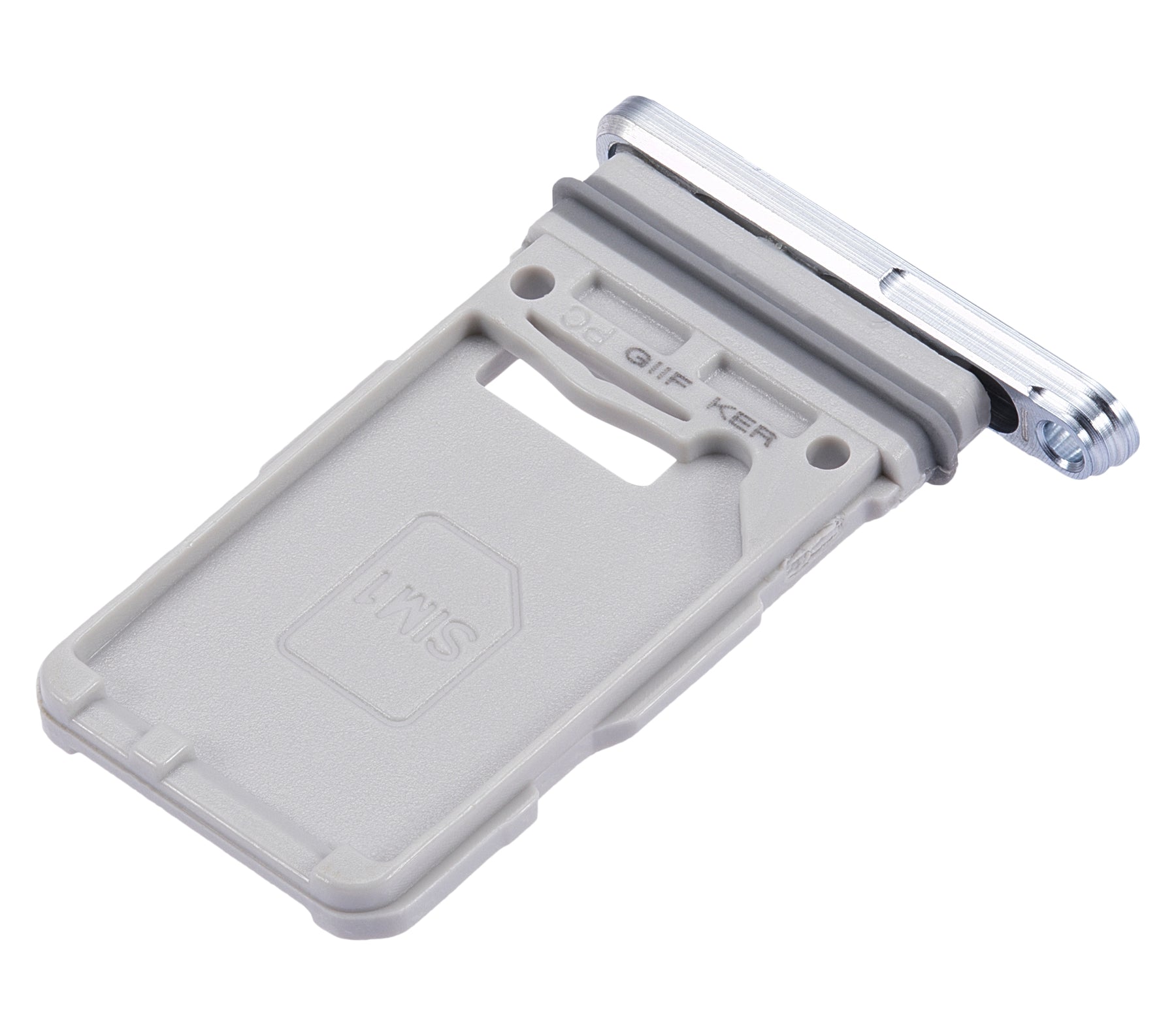 Single Sim Card Tray Compatible For Samsung Galaxy S21 Plus Replacement (Phantom Silver)