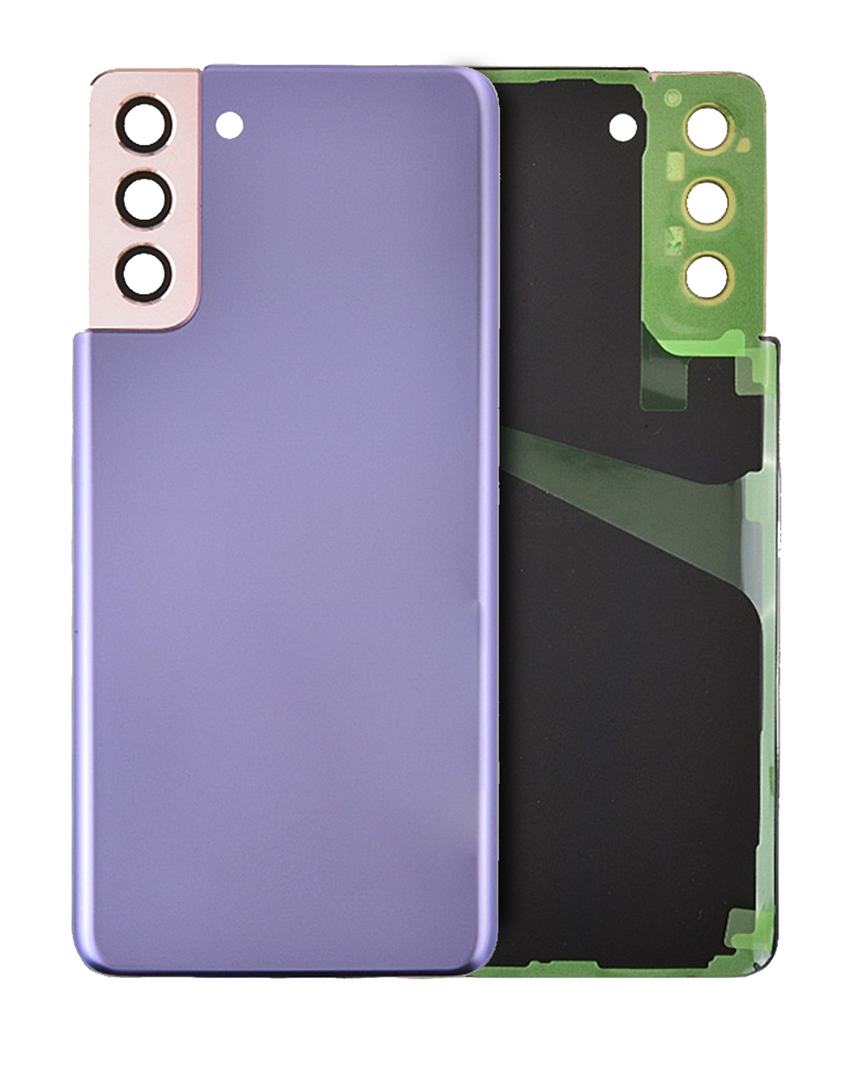 Back Cover Glass With Camera Lens Compatible For Samsung Galaxy S21 5G Replacement (Service Pack) (Phantom Violet)