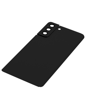 Back Cover Glass With Camera Lens Compatible For Samsung Galaxy S21 Plus Replacement (No Logo) (Vemake) (Phantom Black)