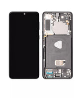 OLED Assembly With Frame Compatible For Samsung Galaxy S21 Plus 5G Replacement by Macfactory.Store (Service Pack) (Phantom Black)