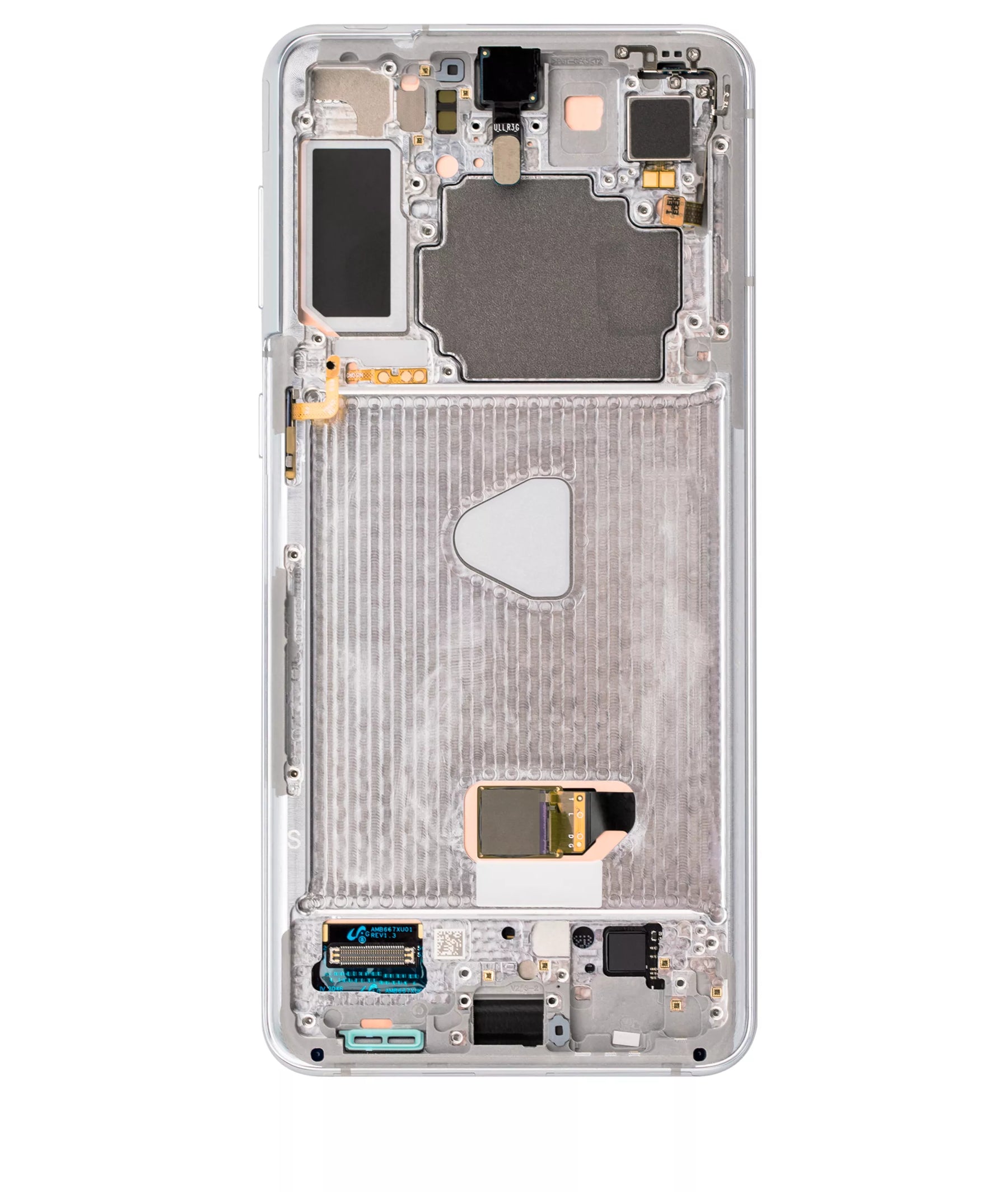 OLED Assembly With Frame Compatible For Samsung Galaxy S21 Plus 5G Replacement (Service Pack) (Phantom Silver)