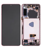 Replacement OLED Assembly With Frame Compatible For Samsung Galaxy S21 Plus 5G (Refurbished) (Phantom Violet / Pink / Gold)