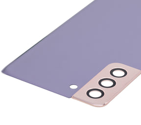 Back Cover Glass With Camera Lens Compatible For Samsung Galaxy S21 Plus Replacement by Macfactory.Store (No Logo) (Vemake) (Phantom Violet)