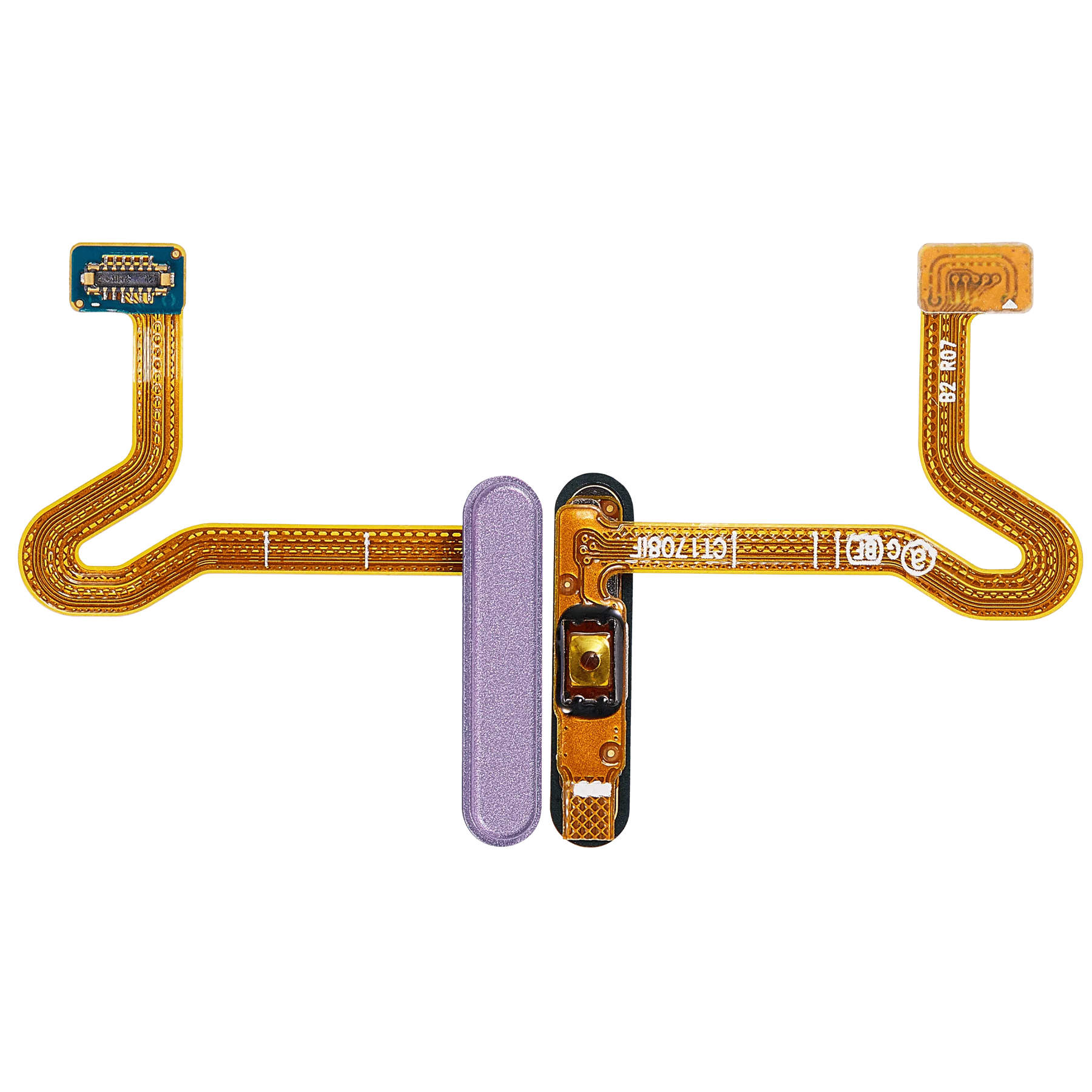 Replacement Fingerprint Reader With Flex Cable Compatible For Samsung Galaxy Z Flip 4 5G (F721) (Lavender)